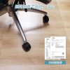 チェアマット 100×120cm 床保護マット SALLOUS ずれない カーペット対応 透明 PVC厚み1.5mm SGS認証済無毒エコ素材 大型デスク足元マット 傷防止 すべり止め フローリング 床を保護 机下/椅子/フロア/畳/床暖房対応/オフィス (100*120cm) - 画像 (2)