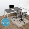 チェアマット 100×120cm 床保護マット SALLOUS ずれない カーペット対応 透明 PVC厚み1.5mm SGS認証済無毒エコ素材 大型デスク足元マット 傷防止 すべり止め フローリング 床を保護 机下/椅子/フロア/畳/床暖房対応/オフィス (100*120cm) - 画像 (6)