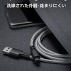 USB ケーブル 【3本セット 3m】 2.4a 急速充電 高速データ転送 断線防止 Xperia GalaxyS7 PS4 Xboxコントローラー edge S6 Note5 AQUOS SH-04H SH-03G など対応 (Micro USB) - 画像 (4)
