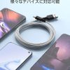 USB ケーブル 【3本セット 3m】 2.4a 急速充電 高速データ転送 断線防止 Xperia GalaxyS7 PS4 Xboxコントローラー edge S6 Note5 AQUOS SH-04H SH-03G など対応 (Micro USB) - 画像 (3)