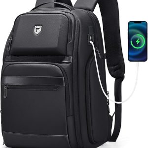 ビジネスリュック メンズ 拡張可能 36L-48L リュック 大容量 USBポート搭載 17インチノートPC対応 旅行/ビジネス/通勤/出張用 リュックサック ブラック 自立型