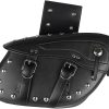 オートバイ防水PUレザーサドルバッグ大サイズ2個ナイトサイド荷物ツールバッグハーレープリンスクルーズバイク用 - 画像 (3)