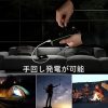 2000mAh ソーラーモバイルバッテリー 2台同時充電対応 PSE認証済 IP67防水・耐衝撃 高輝度LEDライト搭載 アウトドア/災害用 太陽光充電対応 スマホ 防災グッズ(黒) - 画像 (5)
